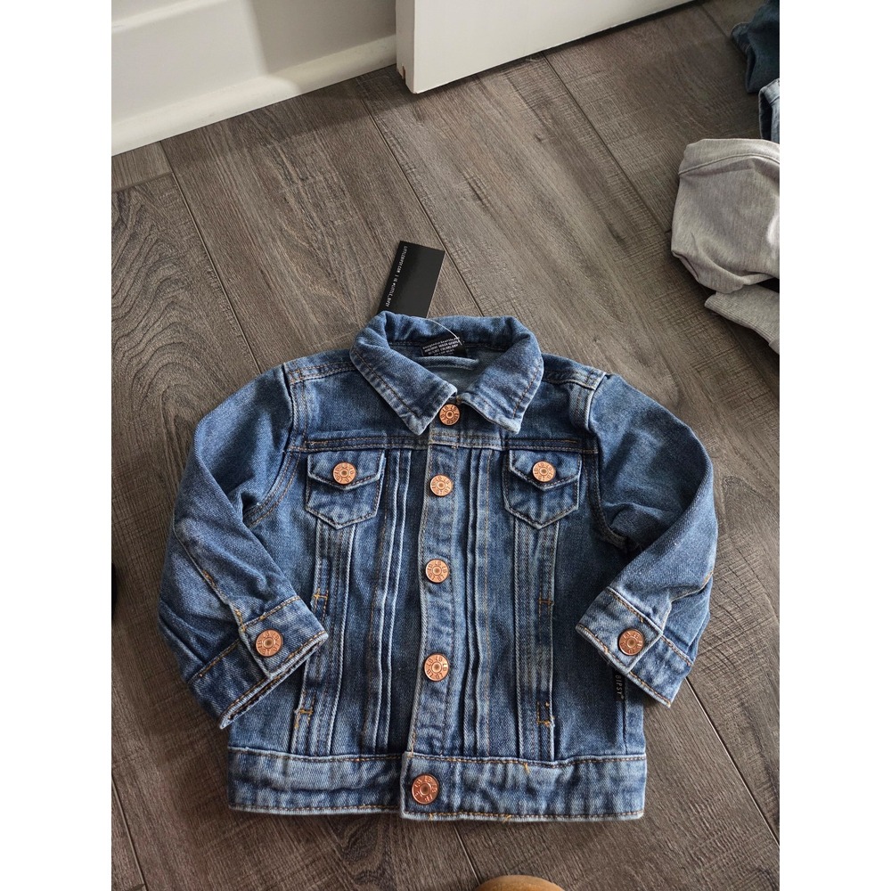 Little bipsy baby boy jean jacket‎ 0-3 mos